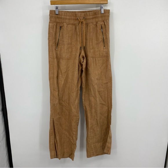 Athleta Cabo Linen Textured Wide Leg Pant Size 6 - Picture 1 of 11